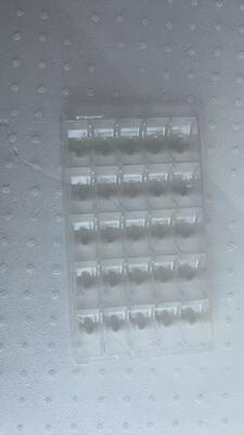 25 마카론 포장용 식품 등급 PET 0.55mm 두께 및 재사용 가능한 디자인으로 된 마카론 플라스틱 태