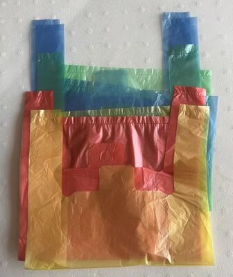슈퍼마켓 쇼핑을 위한 고강도 내성 맞춤형 재활용 HDPE 플라스틱 핸드백