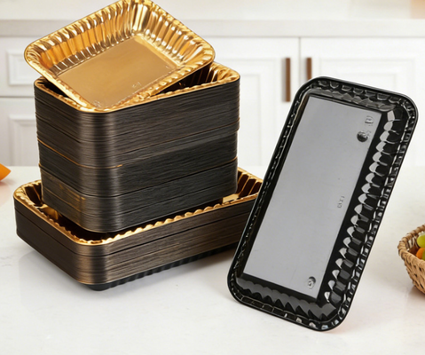 Customized Design Recyclable PET Heat Sealing Chocolate and Macaron Packaging Trays