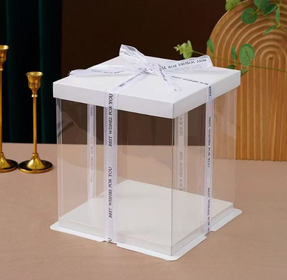 케이크 상자 포장: 4인치, 6인치, 8인치, 10인치, 12인치 / 단일 계층, 이중 계층, 세 층, 꽃 선물 상자, 디저트 베이킹, 사용자 정의