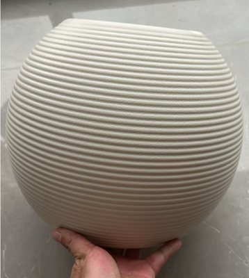 Nordic Minimalist PE Coated Ceramic Flowerpot in Multiple Sizes for Indoor and Outdoor Use