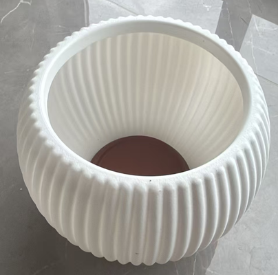 HDPE Multi-leaf White Porcelain Flower Pot for Indoor and Outdoor Potted Plants