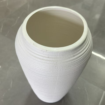 HDPE 노르딕 모란디 컬러 세라믹 모양의 꽃 냄비, 손으로 칠한 색상 가시로 대용량 실내 및 야외 사용