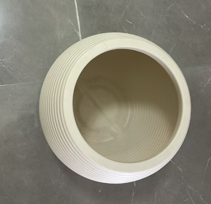 HDPE 노르딕 모란디 컬러 세라믹 모양의 꽃 냄비, 손으로 칠한 색상 가시로 대용량 실내 및 야외 사용