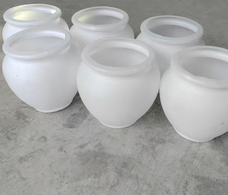 HDPE 노르딕 모란디 컬러 세라믹 모양의 꽃 냄비, 손으로 칠한 색상 가시로 대용량 실내 및 야외 사용