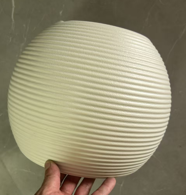 HDPE 노르딕 모란디 컬러 세라믹 모양의 꽃 냄비, 손으로 칠한 색상 가시로 대용량 실내 및 야외 사용