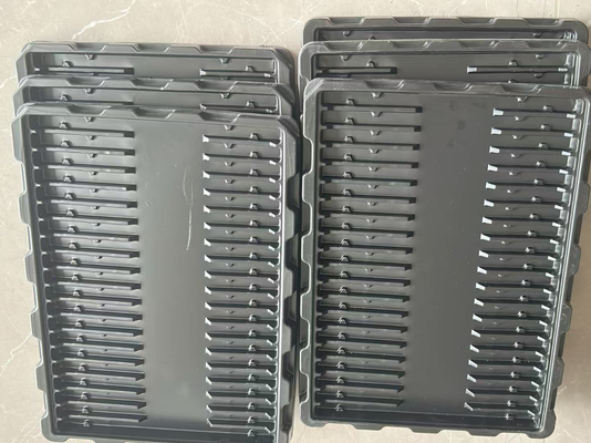 도매 블랙 PS 30칸 60*41*15 정전기 방지 블리스터 트레이 (PCB 회로 기판 포장용)